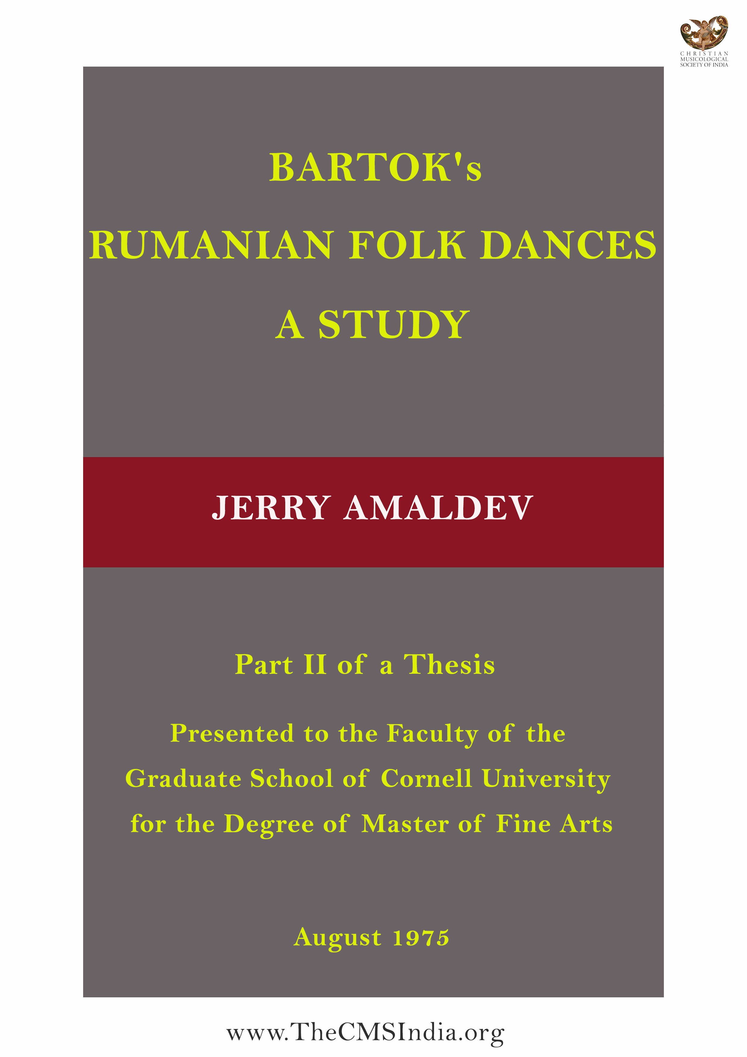 Bartok's Rumanian Folk Dances-A 